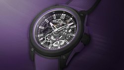 Norqain lanciert limitierte Wild One Skeleton in Dunkelviolett.