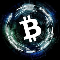 Das Symbol für Bitcoin - tatsächliche Münzen existieren aber nicht.