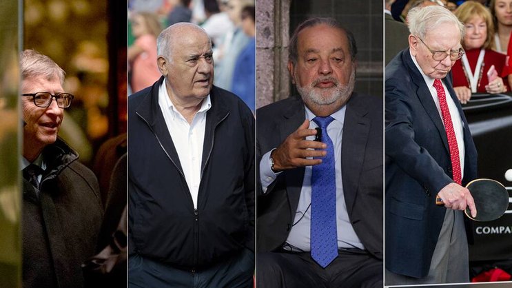 Gates, Ortega, Buffett und Slim: Sie sind Teil des exklusivsten Klubs der Welt. Keystone