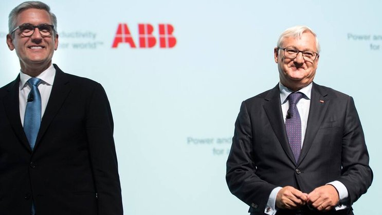 Die ABB-Lenker: Ulrich Spiesshofer und Peter Voser (v.l.). Keystone