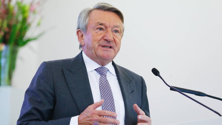 Ernst Tanner, Verwaltungsratspräsident von Lindt & Sprüngli, bei einem Auftritt am Firmensitz in Kilchberg ZH im Jahr 2016.