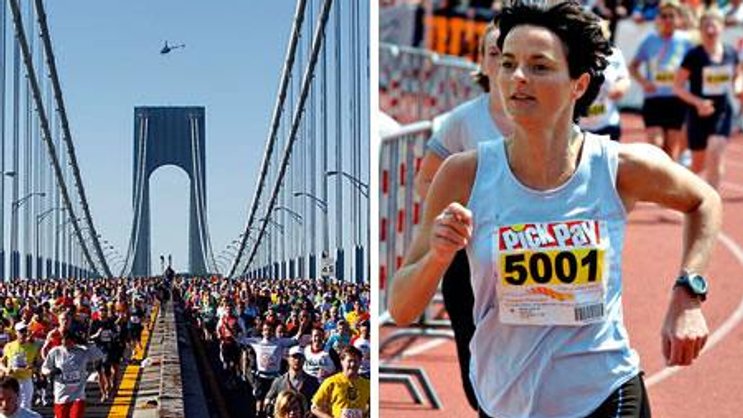 Trainierte hart für den New York Marathon: Ruth Metzler (r.).