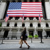 Die US-Börse an der Wall Street in New York City: Der Renditeanstieg spiegelt die Sorge der Anleger über steigende Staatsausgaben der USA wider. RMS