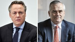Der eine kam überraschend, der andere abrupt: Ralph Hamers (UBS, l.) und Thomas Gottstein (CS) wollen den Niedergang der Schweizer Grossbanken aufhalten.