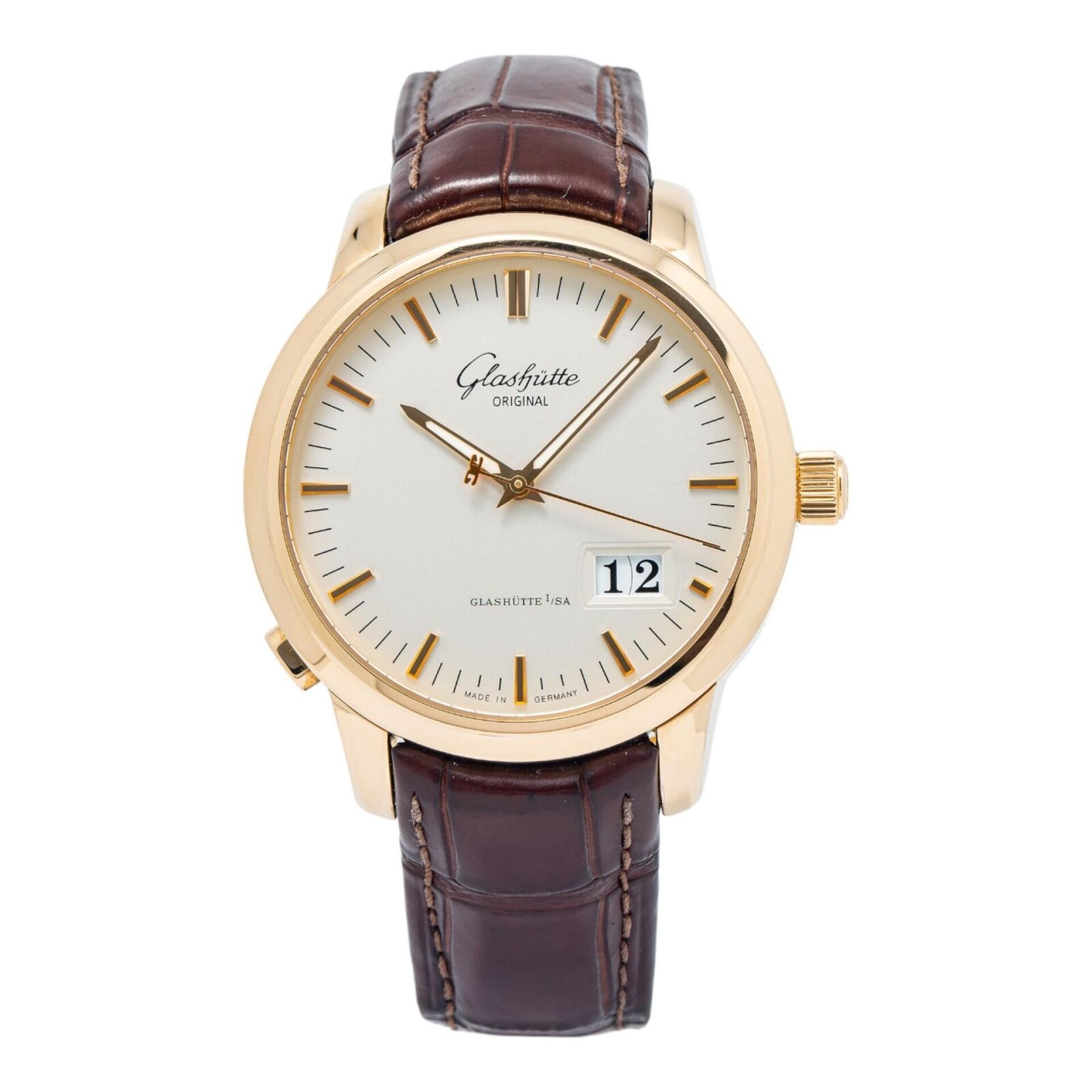 Original Senator Panorama Date von Glashütte.