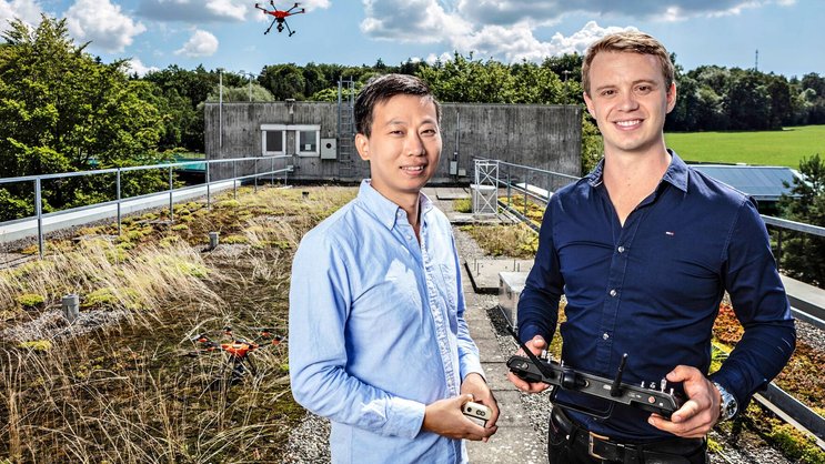 Erleichtern die Navigation: Zhenzhong Su (l.) und Lukas Meier von Fixposition.