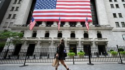 Die US-Börse an der Wall Street in New York City: Der Renditeanstieg spiegelt die Sorge der Anleger über steigende Staatsausgaben der USA wider. RMS