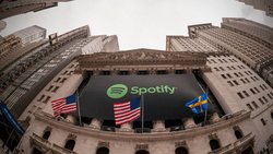 New York: Spotify gelingt auf unübliche Art ein rasanter Börsenstart.