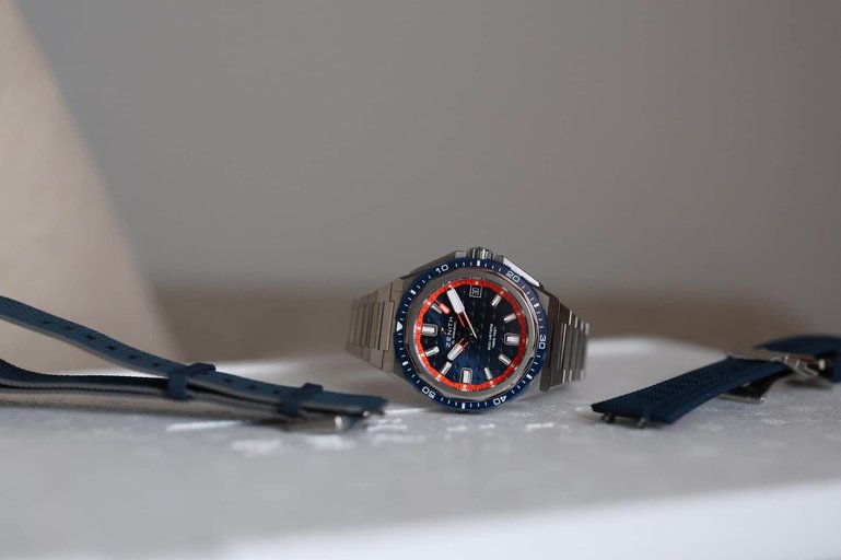 An der Watches and Wonders 2024 erstmals aufgetaucht: die kantige Defy Extreme Diver von Zenith mit Keramiklünette.