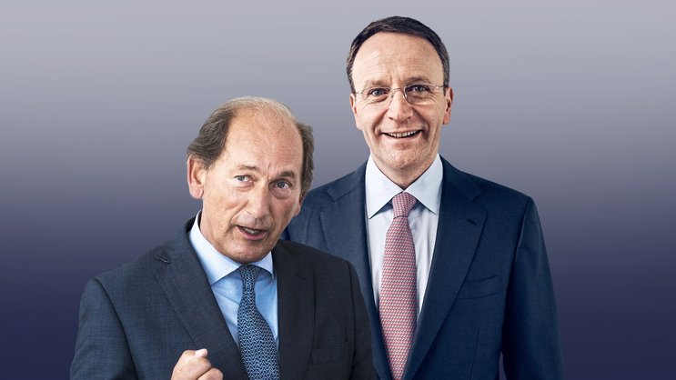 Gute Aussichten: Zum aktuellen Kurs ist Nestlé unter CEO Mark Schneider (r.) und Präsident Paul Bulcke ein klarer Kauf.