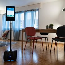 Surrt im Segway-Stil durch Häuser und Wohnungen: Ferngesteuerter Besichtigungsroboter Sam.
