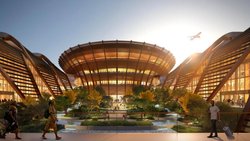 So futuristisch soll der neue Flughafen von Addis Abeba dereinst aussehen.