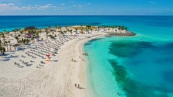 Die Insel Ocean Cay auf den Bahamas gehört dem Genfer Kreuzfahrtgiganten MSC.