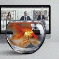 Onlinemeetings gleichen teilweise einem Goldfisch im Glas: Kaum vorbei, ist alles wieder vergessen.