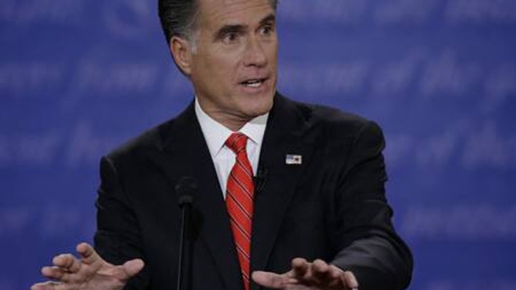 Von ihm verlangt Larry Flynt Antworten: US-Präsidentschaftskandidat Mitt Romney (Bild: Keystone)