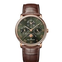 Die neue Villeret mit Ewigem Kalender hat ein intensiv grünes Zifferblatt, das von den Wäldern um Le Brassus inspiriert ist.