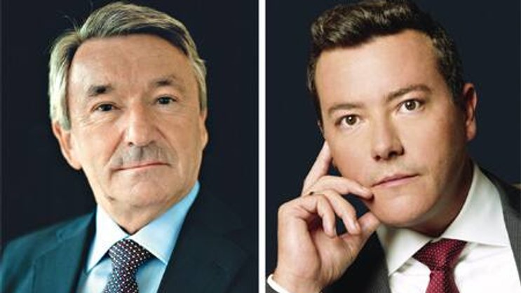 Geschäft mit edlen Geschäftshäusern: Lindt-&-Sprüngli-Chef Ernst Tanner (l.), Signa-Lenker René Benko.
