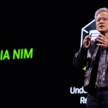 Nvidia CEO Jensen Huang bei einer Keynote-Rede in Las Vegas, USA (2025).