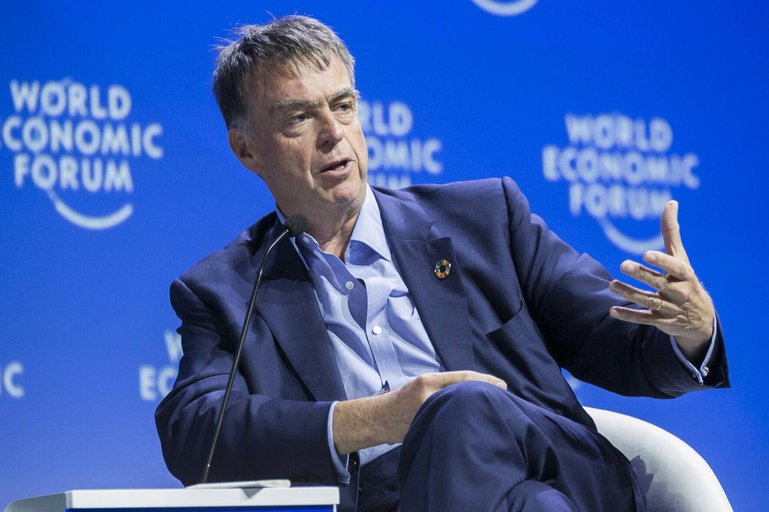 Roche-Vize André Hoffmann (l.) ist ­interimistischer WEF-Co-Chairman.