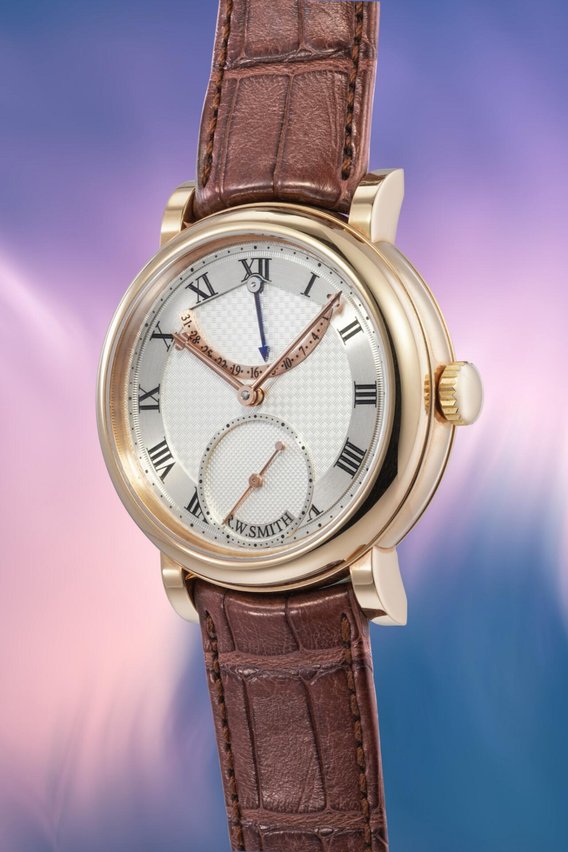 Series 3 aus 18 Karat Roségold (2019) von Roger W. Smith:&nbsp;Als einziger Lehrling, der jemals vom legendären George Daniels ausgebildet wurde, führt Smith die Tradition der vollständig handgefertigten Uhrmacherkunst auf der Isle of Man fort. Nur 15 Stück werden jährlich hergestellt. Schätzpreis:&nbsp;300’000 bis 600’000 Fr.