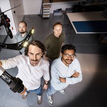 Marius Fehr, Timo Müller, Thomas Schneider und Anurag Vempati (v.l.) wollen mit Voliro ausländische Schlüsselmärkte erschliessen.