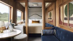 So kann man reisen: die exklusive Grand Suite mit Lounge und Schlafabteil.