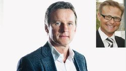 Die Chemie stimmt: VR-Vize Dieter Berninghaus, CEO-Kandidat Mario Irminger (kleines Bild).