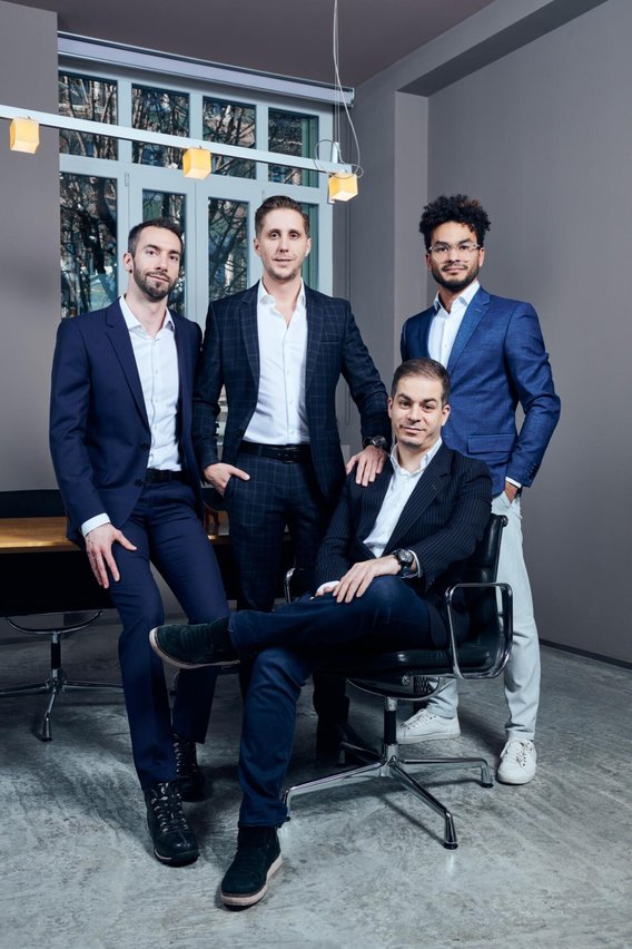 Das Vanguart-Team: Jérémy Freléchox, Axel Leuenberger, Thierry Fischer (v.l.) und Mehmet Koruturk (vorne).