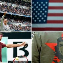 Cristiano Ronaldo, Barack Obama, Roger Federer, Che Guevara: Top-Prominenz. Wikicommons/Keystone
