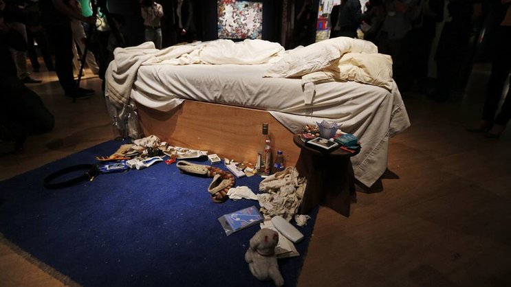 Die Installation «My Bed» der britischen Künstlerin Tracey Emin. Keystone