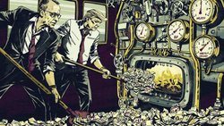 Ordentlich Dampf im Kessel: Donald Trump und Friedrich Merz halten das Tempo mit viel Geld aufrecht. Dabei haben sie vor allem Teuerung und Arbeitslosenraten im Blick.