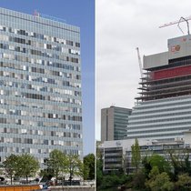 Novartis und Roche in Basel: Kampf um die Krebsmedikamente.  Keystone