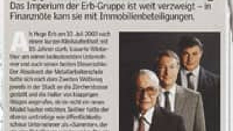 Ende November brachte die BILANZ mit diesem Artikel den Fall Erb an die Öffentlichkeit.