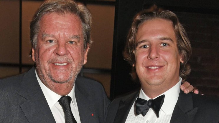 Vater und Sohn: Anton (rechts) und Johann Rupert an einer Gala der Uhrenmarke IWC.