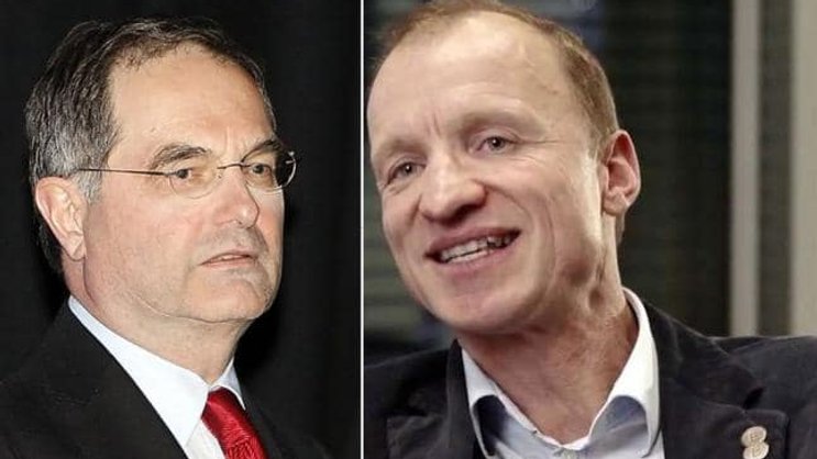 Peter Kurer (l.) und Olaf Swantee: Rückkehr ins Scheinwerferlicht. Youtube/ Keystone