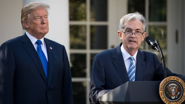 Neuer Fed-Chef: Donald Trump (l.) hat Jerome Powell nominiert. Drew Angerer/Staff/Getty Images