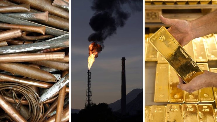 Kupfer, Öl und Gold: Kein Licht am Ende des Tunnels für Rohstoff-Anleger.Keystone/Bloomberg