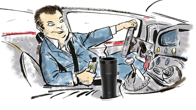 Im Crashtest: Wenn nötig kühlt oder wärmt der Mug den Inhalt auf die Wunschtemperatur.