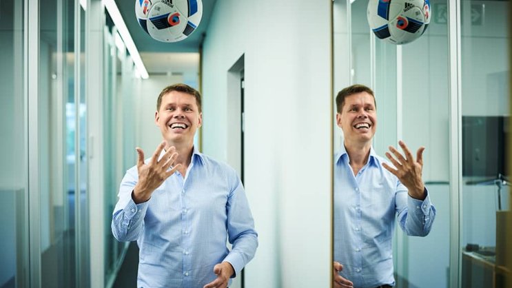 Spielball: Carsten Koerl hat festgestellt, dass verlässlich Sportdaten Gold wert sind. Gerry Nitsch