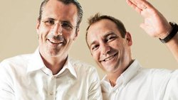 Philippe Gaydoul (links) und Thomas Matter: In der Mitte des Lebens noch einmal richtig durchstarten.