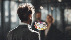 Über Gefühle sprechen: Emotionen am Arbeitsplatz können Führungskräfte überfordern. (Diese Illustration wurde von einem KI-Modell generiert und von einem Menschen überprüft und finalisiert.)