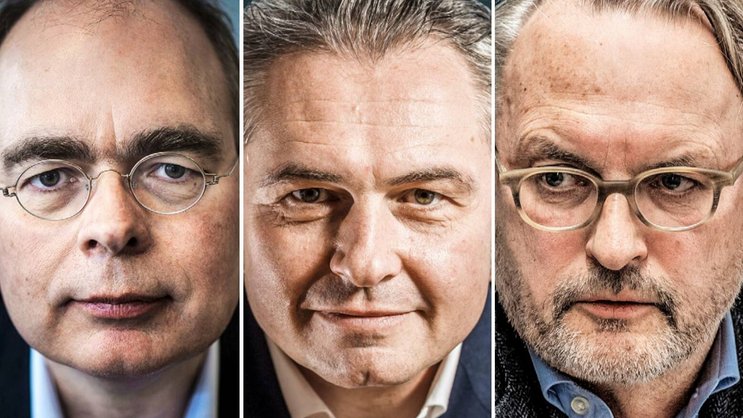 Die drei Anwärter auf den Chefposten bei Sunrise-UPC: Baptiest Coopmans, André Krause und Thomas Meyer (v.l.).