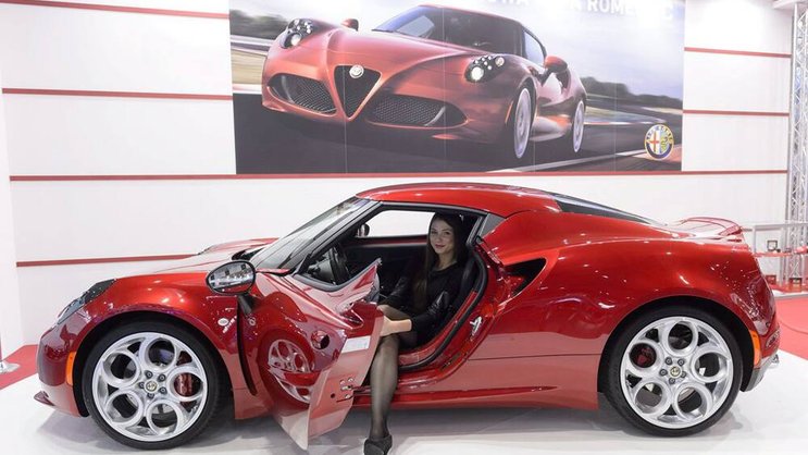 Alfa Romeo 4C an der Autoshow in Poznan. Keystone