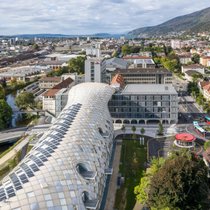 Der Swatch-Group-Hauptsitz in Biel.
