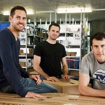 Guter Deal: Digitec-Gründer Florian Teuteberg, Marcel Dobler und Oliver Herren (v.l.).