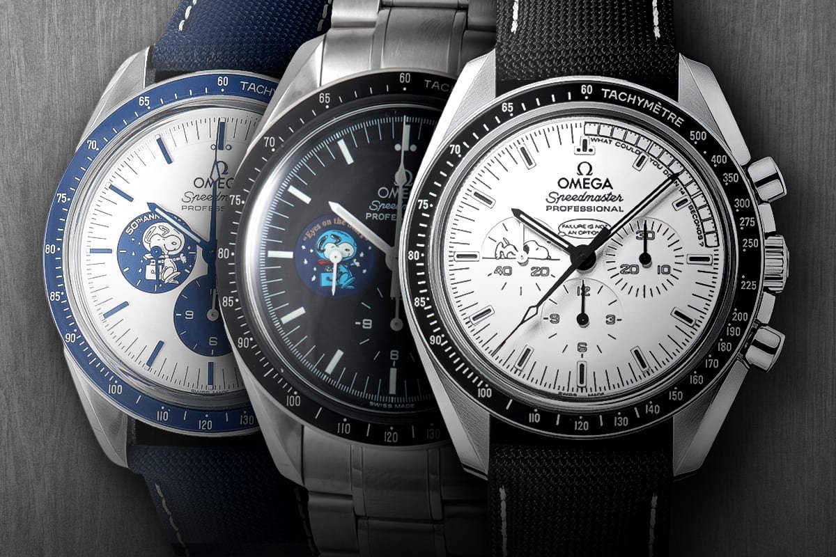 Die Snoopy-Sondermodelle der Omega Speedmaster: Heiss begehrt bei Sammlern.