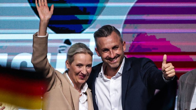 Auf Erfolgskurs: AfD-Co-Chefin Alice Weidel und Ulrich Siegmund, der Ministerpräsident von Sachsen-Anhalt werden könnte.