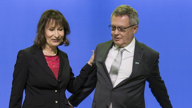 Bekamen 2018 Gehaltserhöhung: Suzanne Thoma, Konzernchefin, und Urs Gasche, Verwaltungsratspräsident bei BKW.