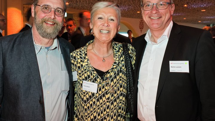 Rolf Schaub, GeschÃ¤ftsfÃ¼hrer,ICT Scouts/Campus;Vania Kohli, Gastgeberin;Martin Landolt, Nationalrat