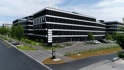 Der Amag-Hauptsitz im Helix-Geschäftshaus in Cham.